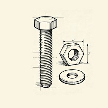 Hexagonal head screw Jenbacher 100286 original