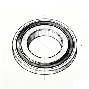 Angular ball bearing Jenbacher 182497 original